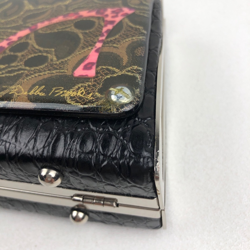 Debbie Brooks Clutch Purse Lace Animal Print Heel - Picture 10 of 12